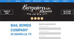 Desktop Screenshot of bargainbailbondsamarillo.com